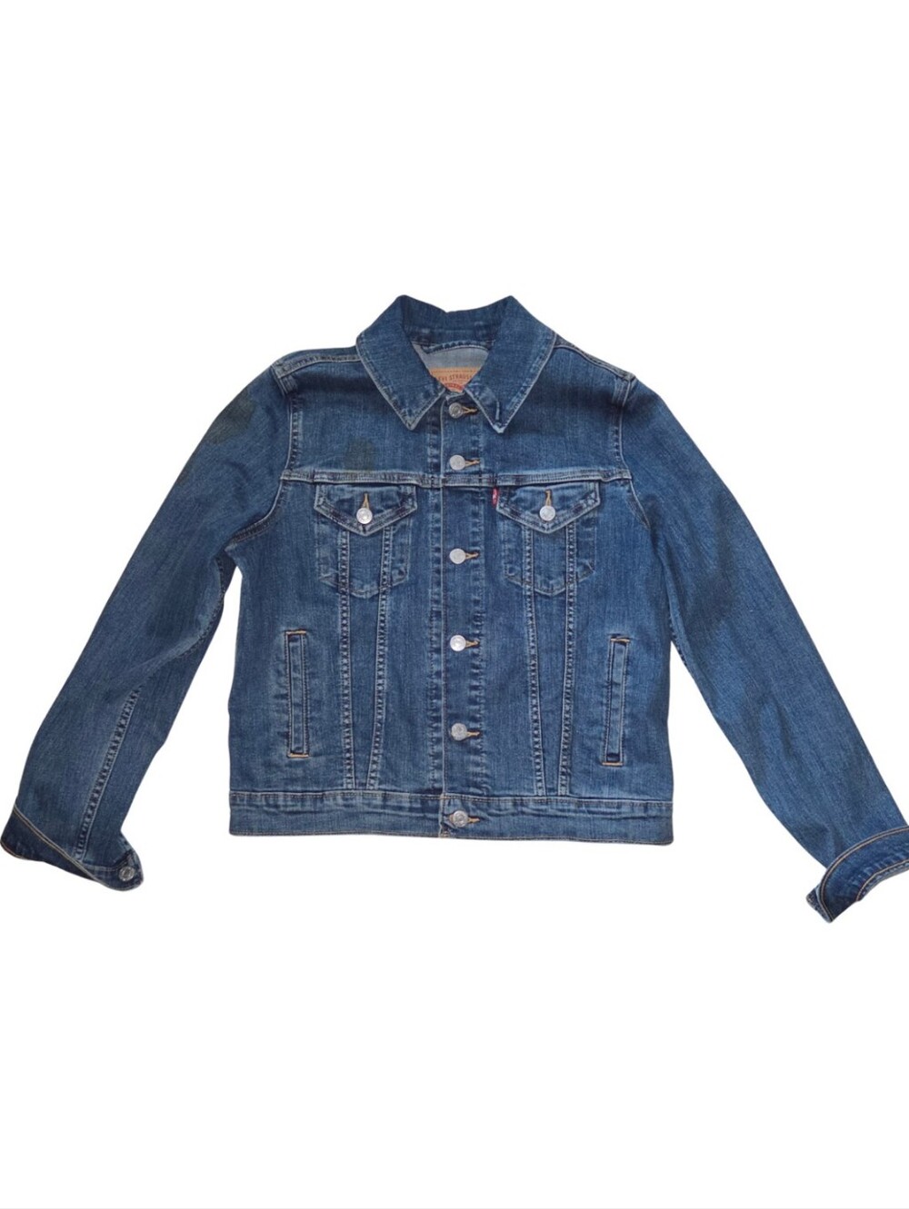Medium/Dark Wash Levi's Classic Denim Trucker Jacket